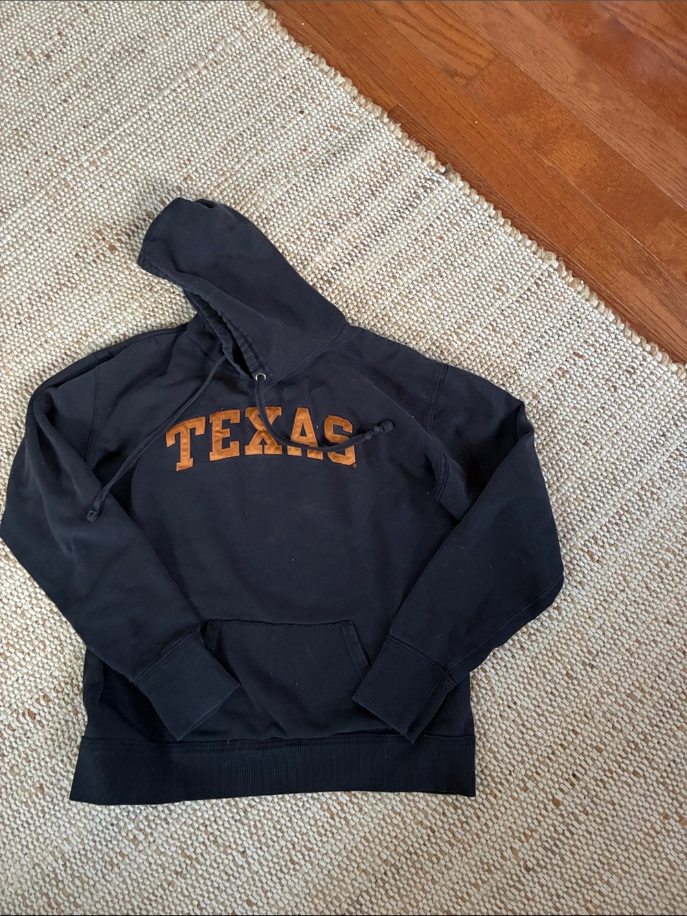 Black 'Texas' Graphic Pullover Hoodie Sweatshirt
